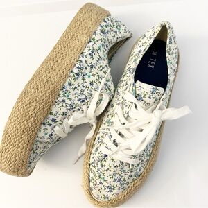 🤍TEX | Floral Espadrille Sneakers